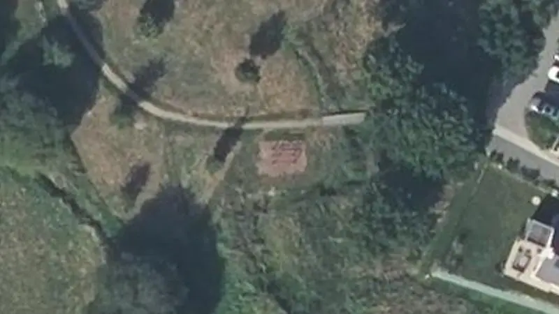 Vue aérienne du spot Jardin public