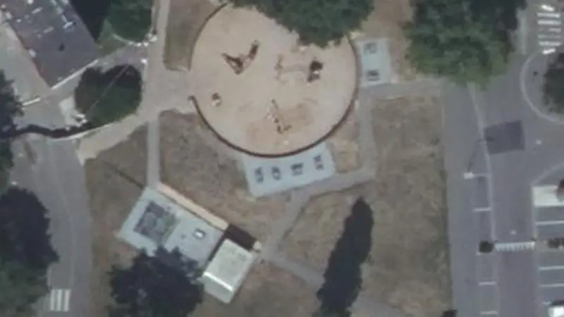Vue aérienne du spot Institut Saint-Jean