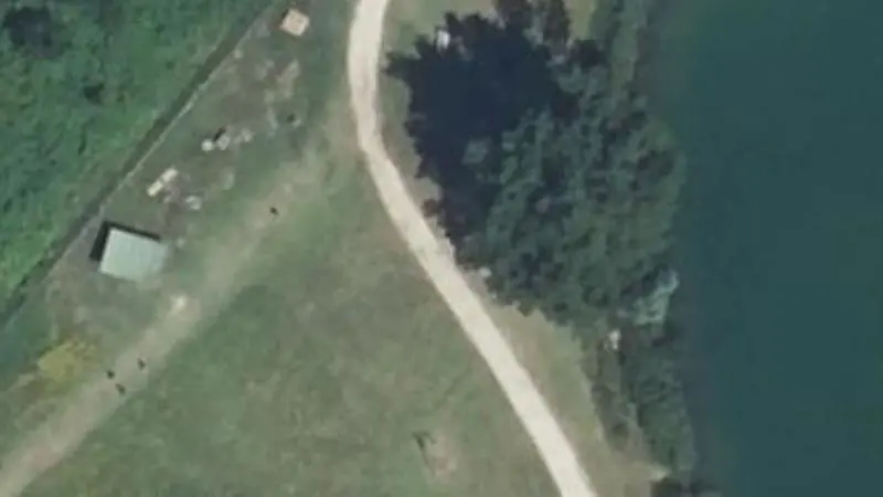 Vue aérienne du spot Les Vernets de Galaure, Route du Lac, barres parallèles