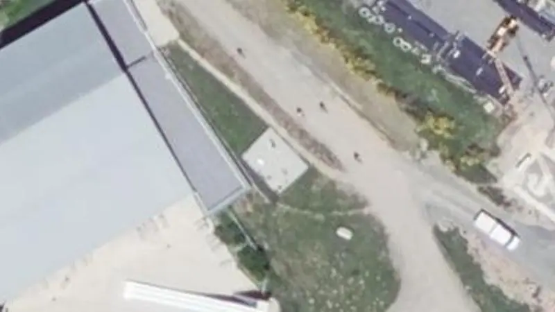 Vue aérienne du spot Piscine