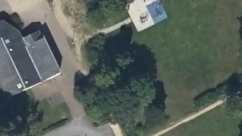 Vue aérienne du spot Salle de limur (maison du temps libre)