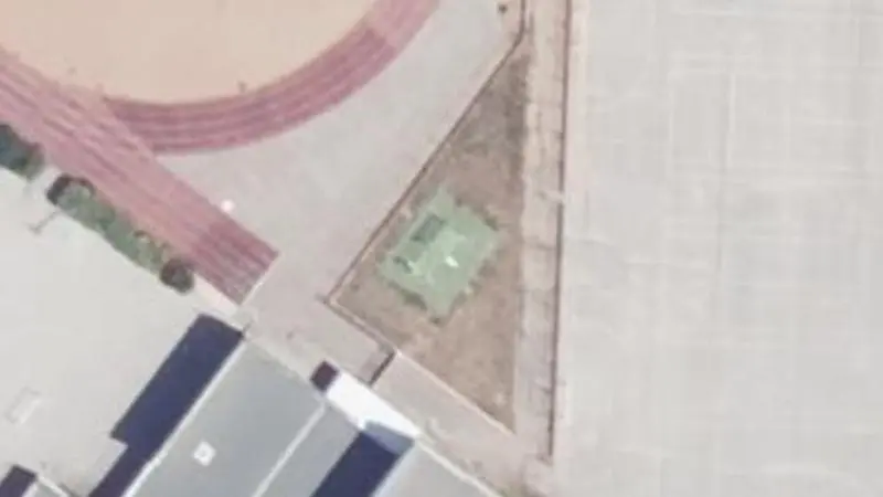 Vue aérienne du spot complexe sportif Rouvière