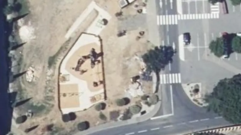 Vue aérienne du spot Square de Palamos
