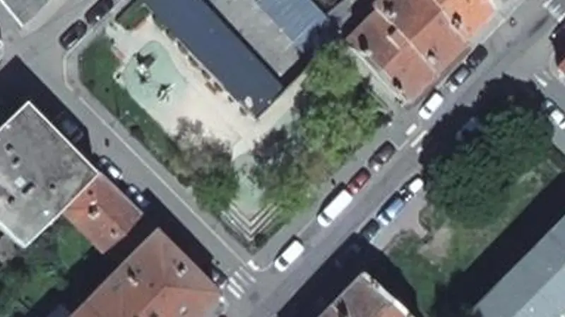 Vue aérienne du spot Square Émile Granger