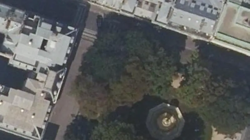 Vue aérienne du spot Square Louvois, Rue Lulli