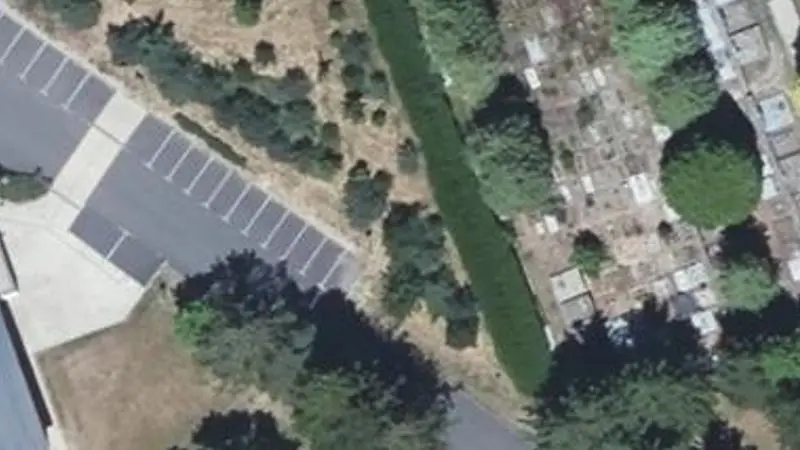 Vue aérienne du spot Jardin Botanique