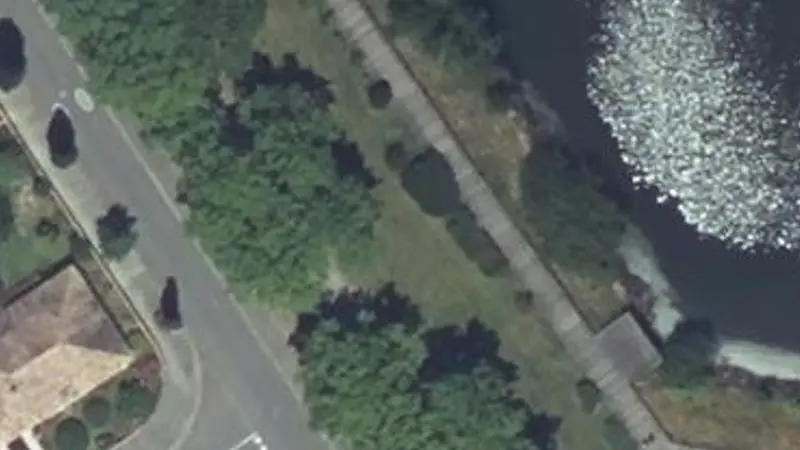 Vue aérienne du spot Parc de la Paderne, Rue de la Paderne, barres parallèles