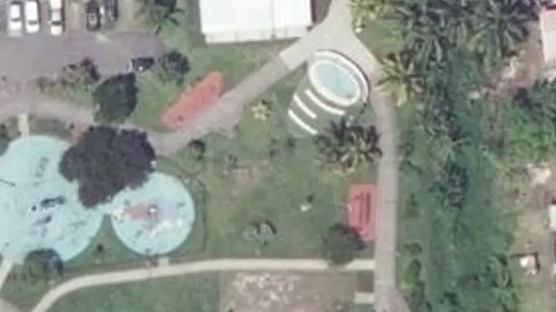 Vue aérienne du spot Parc urbain de Saint-Jean, Rue Hegesippe Legitimus