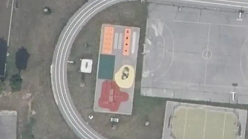 Vue aérienne du spot Stade municipal