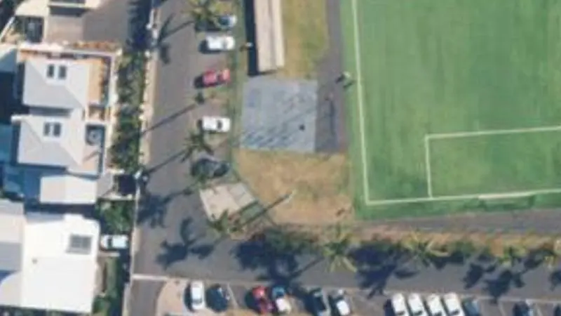 Vue aérienne du spot Stade de l’Etang Salé Les Bains