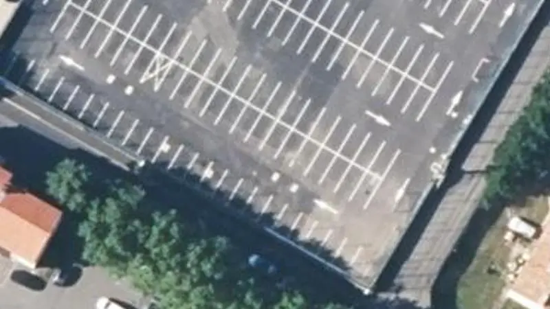 Vue aérienne du spot Plateau sportif du Grézac