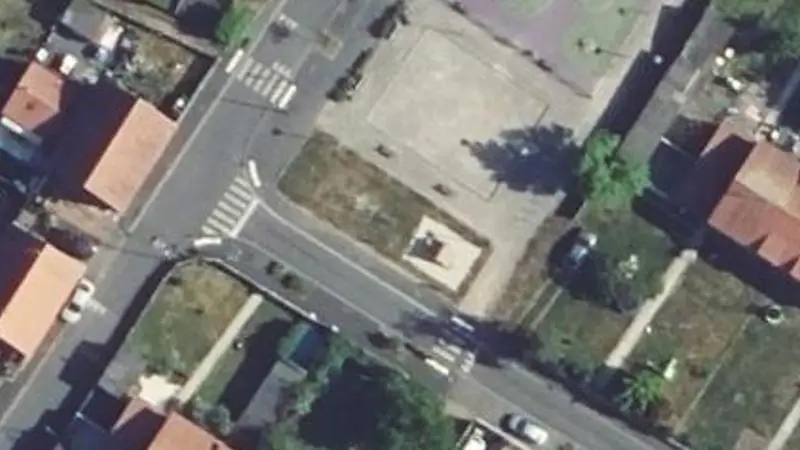Vue aérienne du spot Street workout Anzin, Rue de la Somme