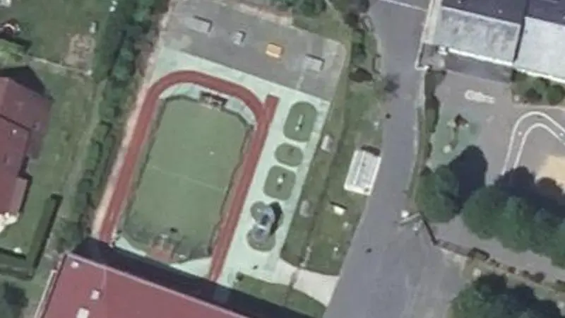 Vue aérienne du spot Gymnase Nicolas Fleury