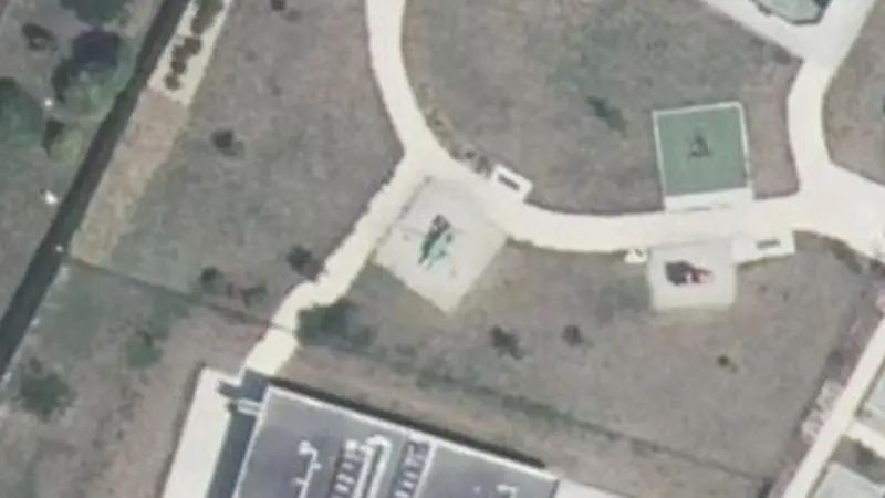 Vue aérienne du spot Espérance pétanque