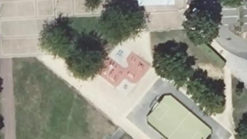 Vue aérienne du spot Complexe sportif des Saugeraies
