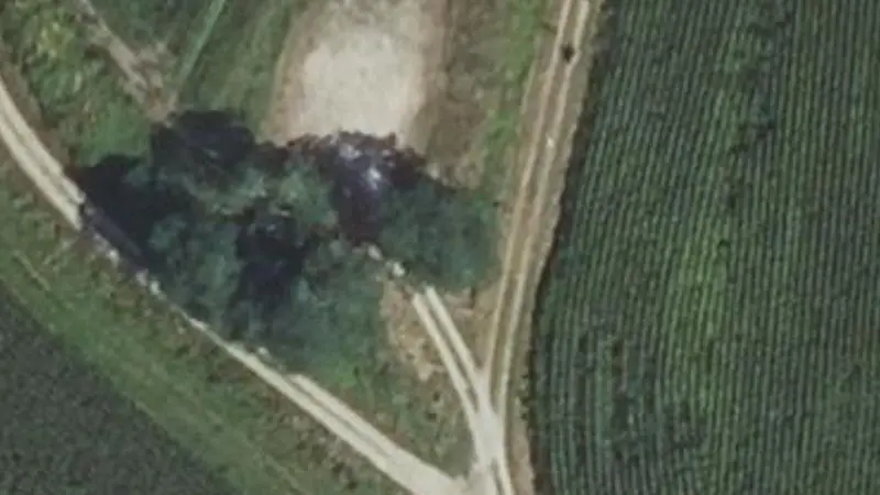 Vue aérienne du spot Départ parcours sportif Orthevielle