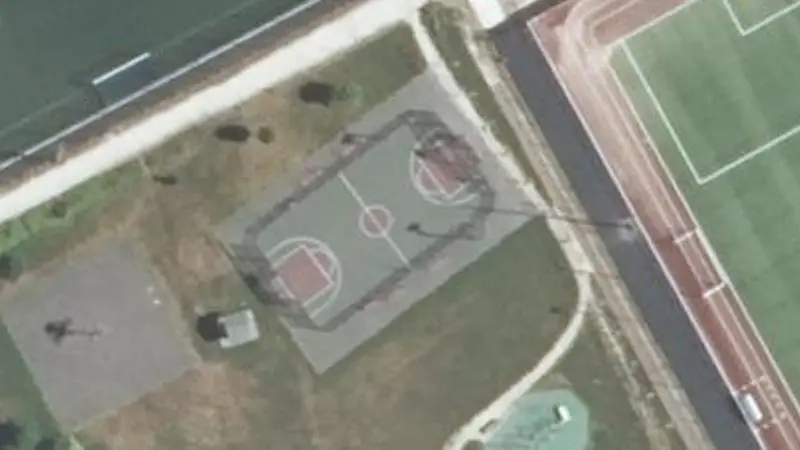 Vue aérienne du spot Stade Pierre Kergroas