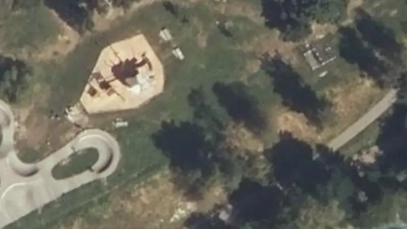 Vue aérienne du spot Base de loisirs municipal