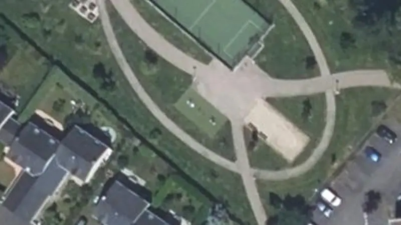 Vue aérienne du spot Terrain de loisirs des Mortiers