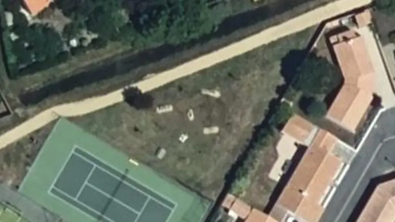 Vue aérienne du spot Terrain de Tennis + City Stade