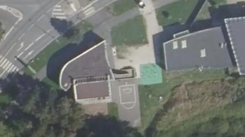 Vue aérienne du spot Parc des Sports du Segrais