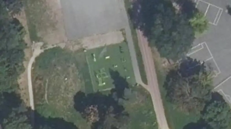 Vue aérienne du spot Aire sportive des Hauts-Château