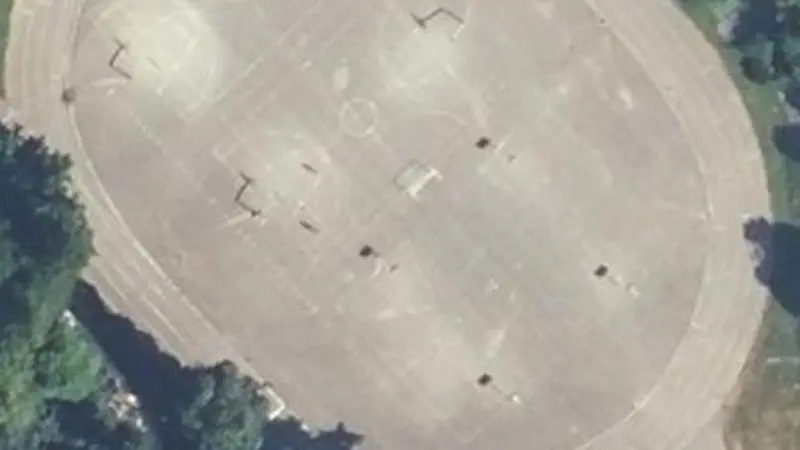 Vue aérienne du spot Plateau sportif