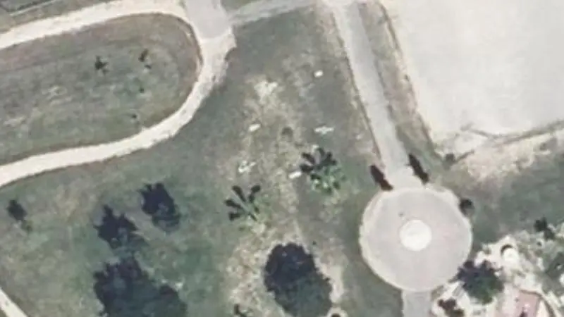 Vue aérienne du spot Parc Intergénérationnel