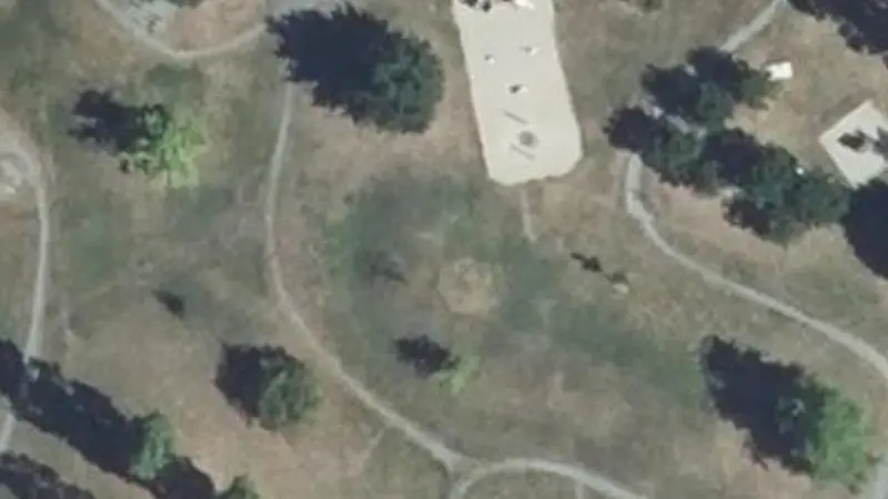 Vue aérienne du spot Salle du Colombier