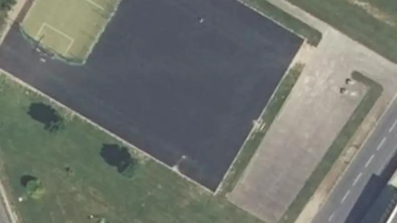 Vue aérienne du spot Plaine des sports