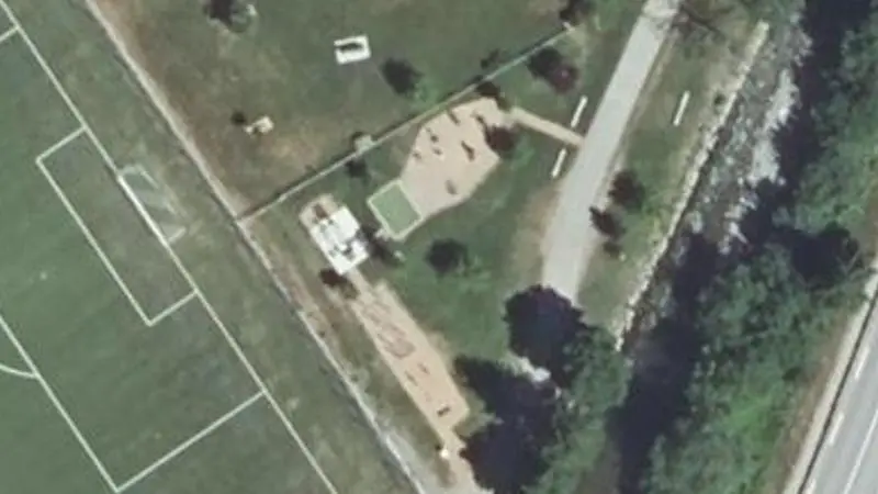 Vue aérienne du spot Stade de Football