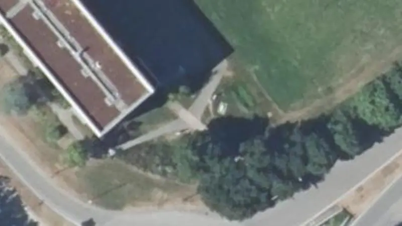 Vue aérienne du spot Piscine de Saint-Bonnet, Impasse du Pont