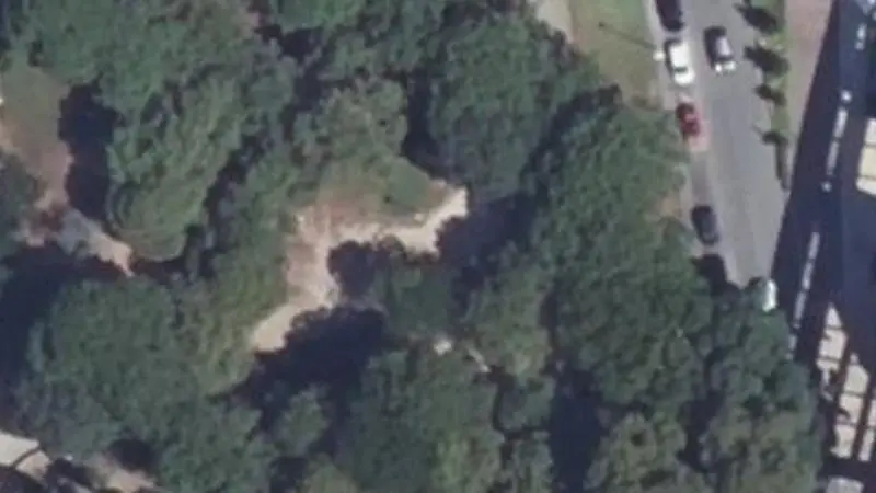 Vue aérienne du spot Parc des Lices, Avenue des Lices, barres parallèles