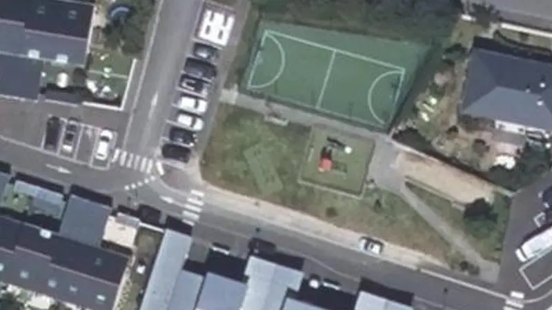 Vue aérienne du spot Terrain multisports Hameau de l'Ormaie