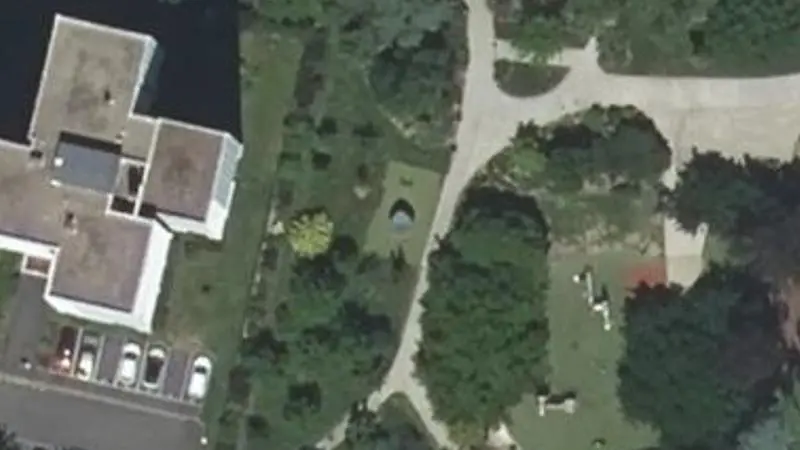 Vue aérienne du spot Jardin des Barrières